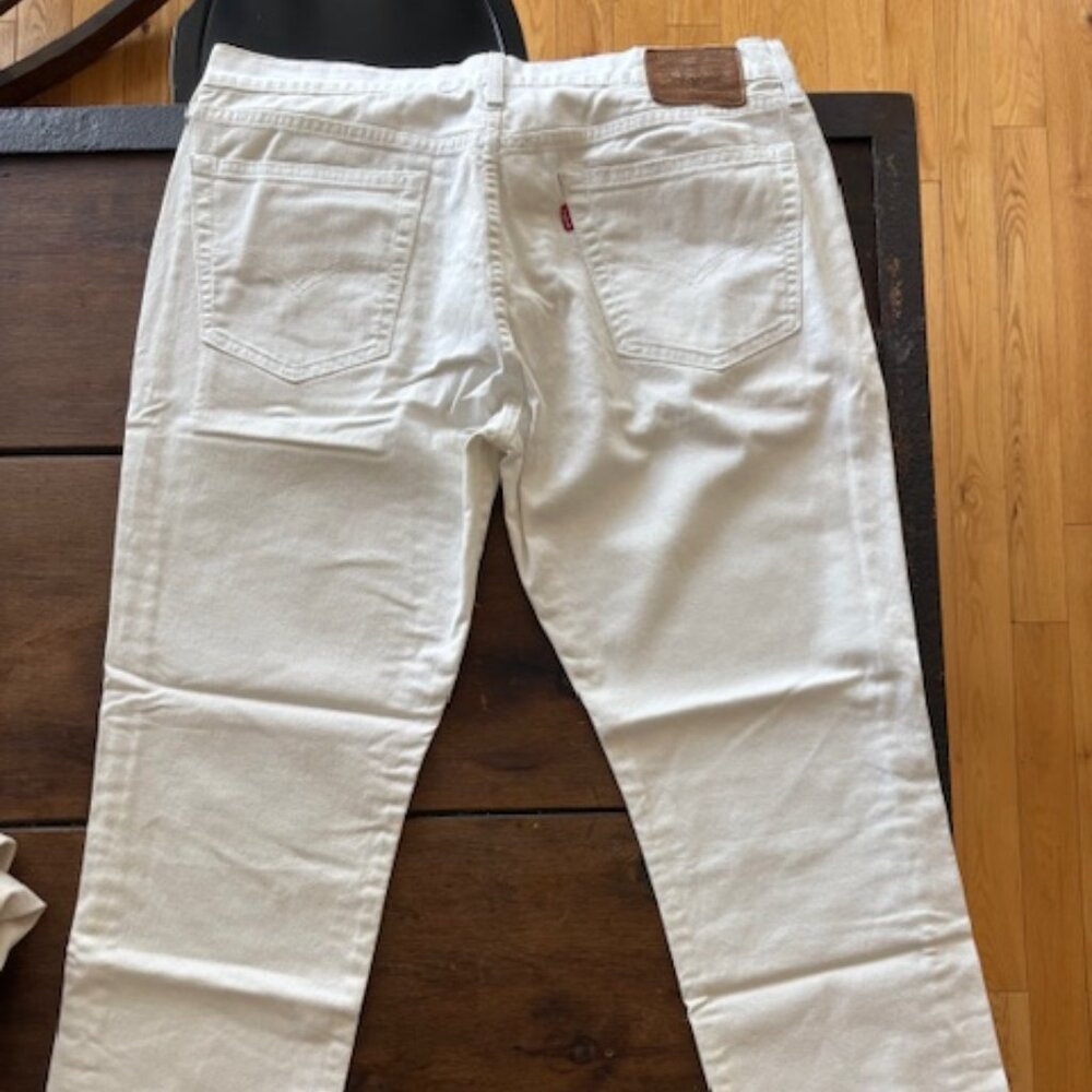 Levi's 511 36x30 White / Off White Jeans